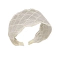 thumbnail image 3 of TIANZEN French Lace Wide Headband Elegant Hair For Boho Floral Embroidered Stretchable Hair Band Women Knotted Headband, 3 of 4