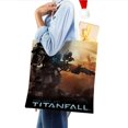 thumbnail image 4 of Titanfall Bolso de tela con estampado de lienzo para mujer, bolsa de compras reutilizable y estética, con cremallera interior, regalo para mujer,38*45cm., 4 of 6