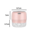 thumbnail image 3 of de USB Herramientas Masher Inalámbrico de alimentos a prueba de agua Procesador Licuadora Trituradora para 100ml SM SunniMix picador de ajo, 3 of 8