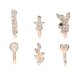 thumbnail image 1 of 6 piezas de aro de nariz falso con clip de acero inoxidable, hipoalergénico, indoloro, tamaño ajustable, anillos de nariz falsos, joyería de plata, 1 of 4