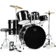 Best Choice Products 5-Piece Beginner Drum Set w/ Snare, Bass, Toms, Cymbal, Hi-Hat, Sticks, Drum Pedal - Black