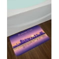 thumbnail image 2 of Kansas City Bath Mat, Downtown Missouri Cityscape of Historical Art Deco Buildings and Reflection, Plush Bathroom Decor Mat with Non Slip Backing, 29.5" X 17.5", Multicolor, by Ambesonne, 2 of 2