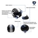 thumbnail image 2 of Casco Moto 3/4 ITALIKA  certificado DOT Estrella gafas visera desmontable TALLA M, 2 of 6