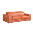 thumbnail image 2 of Home Roots Sturdy Leather Sofa, Camel - 89 in., 2 of 5