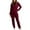 Red, variant on CILENON Travel Sets for Women Clothing Set Women's Casual Fall And Winter Long Sleeved Hooded With Pockets Pants Sports Sweater Casual Pants Sweater Set Tracksuit Women 2 Piece Outfits (Black,S)