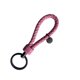 thumbnail image 2 of Yuarrent LLavero de cuerda tejida trenzada de cuero, bolso DIY encantador, colgante colgante, llavero exquisito, soporte para llavero de coche, joyería Artesanía Rosa Bicolor 3.3*9 cm Yuarrent HA074021-14, 2 of 6
