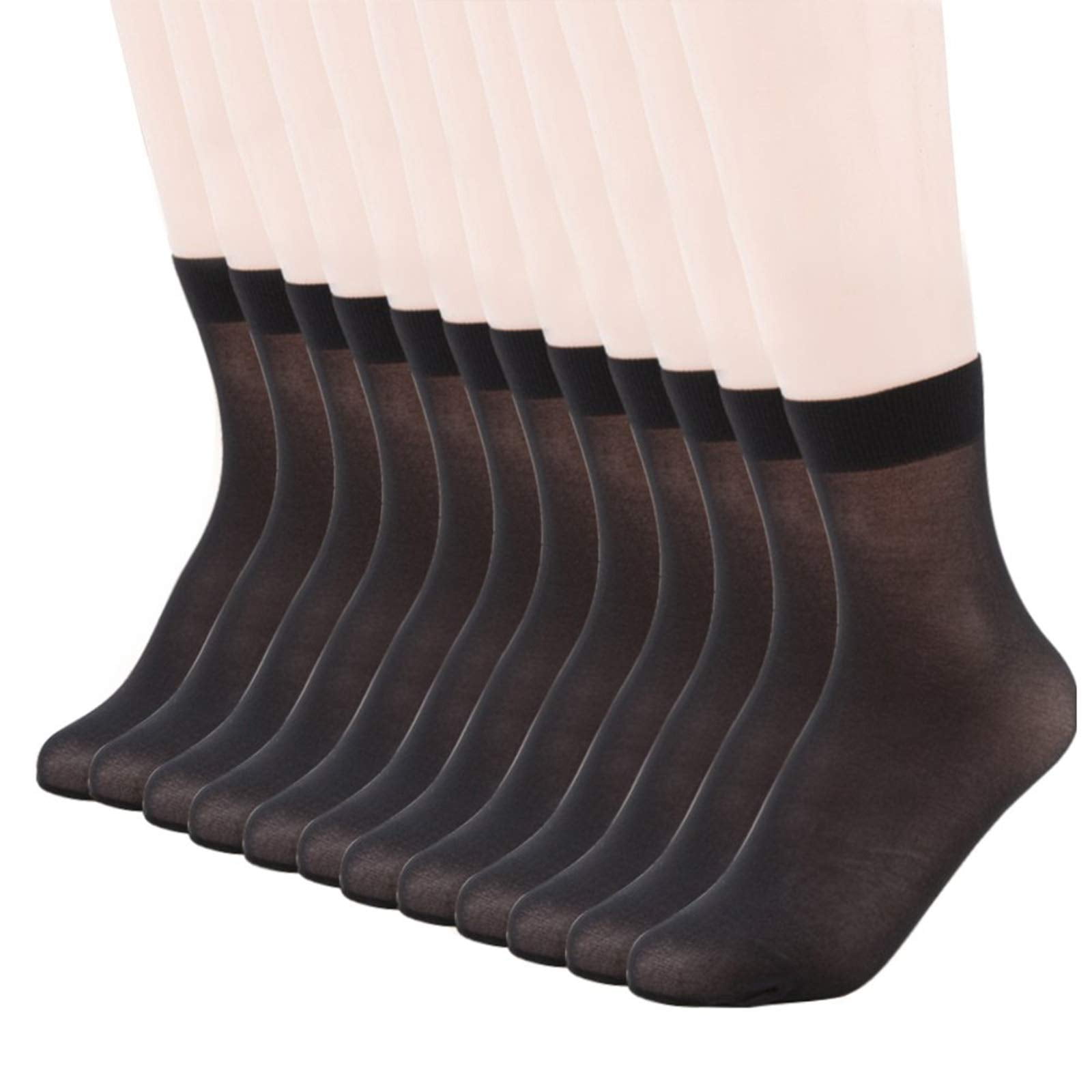 MANZI 12 Pairs Women's Ankle High Sheer Socks
