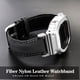thumbnail image 4 of Correa de reloj de cuero y nailon de fibra DW-5600 para Casio DW5600 GW-B5600 GW-M5610 GA2100 GA2110 Correa de lona Correa de reloj Pulsera deportiva, 4 of 5