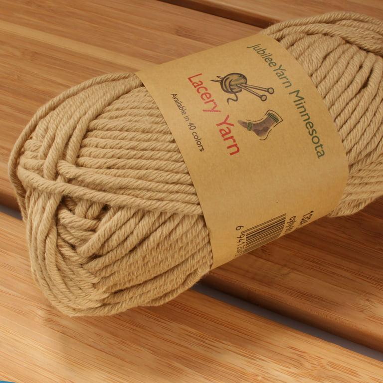 JubileeYarn Lacery Yarn - Chunky Cotton - 100g/Skein - Vapor Grey - 2 Skeins