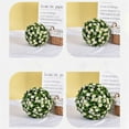 thumbnail image 6 of Yuoaen Household Imitation, White Flower Ball Outer Diameter 40Cm, Artificial, 2*Hemisphere, Clearance Sale, 6 of 8