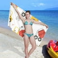 thumbnail image 5 of Coolnut Loader Cute Truck Beach Towel Fast Drying Camping Towels Sand Free Beach Blanket Soft Absorbent Travel Sport Towel for Gym Bath Shower Swimming 30" x 60" Washcloth Gift, 5 of 7