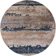 thumbnail image 1 of Ahgly Company Indoor Round Mid-Century Modern Purple Oriental Area Rugs, 6' Round, 1 of 6