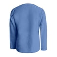 thumbnail image 5 of Casual Solid Long Sleeve V Neck T Shirt, 5 of 5