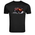 thumbnail image 1 of Monster Truck Flames Action T-Shirt K1856, S-5XL, 1 of 4