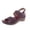 Wine, variant on Women's Spring And Summer New Large Size Hollow Flower Wedges Beach Fashion Casual Beach Sandals Sandals for Women 2025 Wine 42