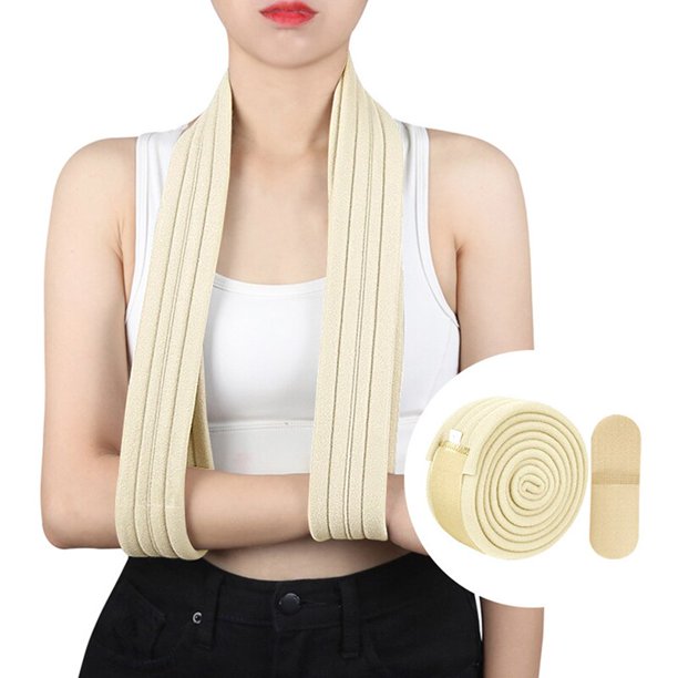 Esguince articular Cabestrillo fijo Correa para el brazo Cabestrillo ajustable para el brazo Recuperación de fractura Antebrazo Cabestrillo fijo transpirable Soporte para el hombro Gao Jinjia LED