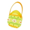 thumbnail image 2 of Dualoai Empty Easter Basket Baby Teens Boys Girls Party Favor Decorative Gift Basket Yellow, 2 of 9