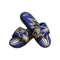 thumbnail image 1 of Gel Slides FOCO Baltimore Ravens NFL Colorblock con logo grande, 1 of 6