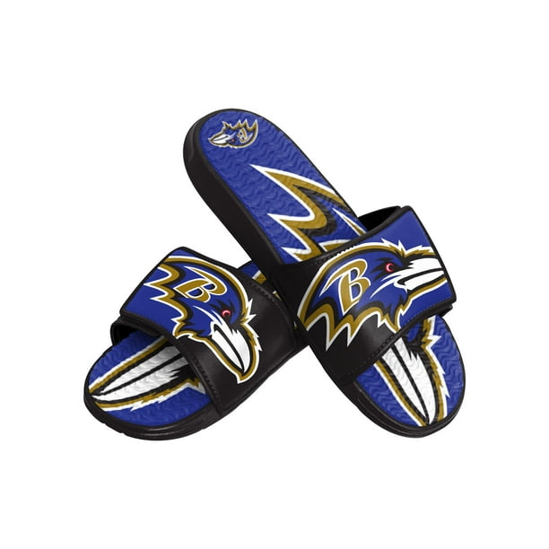 Gel Slides FOCO Baltimore Ravens NFL Colorblock con logo grande