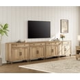 thumbnail image 3 of Oak Farmhouse TV Stand for 85 inch TV with 8 Doors and 4 Drawers, 3 of 6