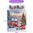 thumbnail image 5 of Santa is Coming American Shorthair Merry Christmas Xmas Noel Truck Tree Quilt Bedding Set Cat Lover Kitten Owner Gifts 1 Blanket Bed Cover 2 Pillowcases - 02023, 5 of 5