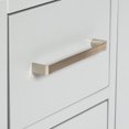 thumbnail image 4 of ARIEL Cambridge 43 Inch Grey Bathroom Vanity with Sink, Solid Wood, White Quartz Countertop, 1.5-Inch Edge, Single Rectangular Undermount Sink, 2 Soft Closing Doors, 9 Drawers, 4 of 10