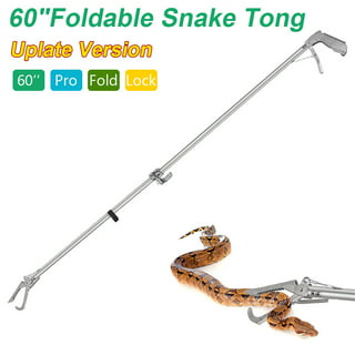 Professional Snake Catcher Stainless Steel Snake Eel Trap Stick 1.5M  Reptile Grabber Catcher Snake Feeding Hunting with Lock