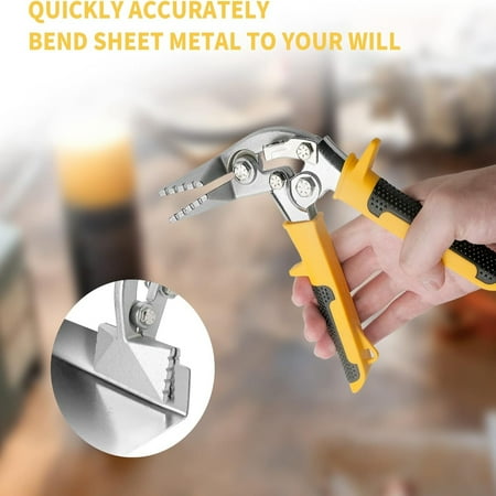 

ZHXJYKJ Essential 3-Inch Ergonomic Sheet Metal Hand Seamers - Comfortable and Sturdy Tool with Increased Stability and Precise Control for Any Metal Worker‘s Kit