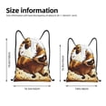 thumbnail image 2 of Balery Autumn Raccoon In Forest Pattern Drawstring Backpack Bag Sport Gym Sackpack Cinch Bags Pattern Drawstring Backpack Bag Sport Gym Sackpack Cinch Bags -Small, 2 of 6