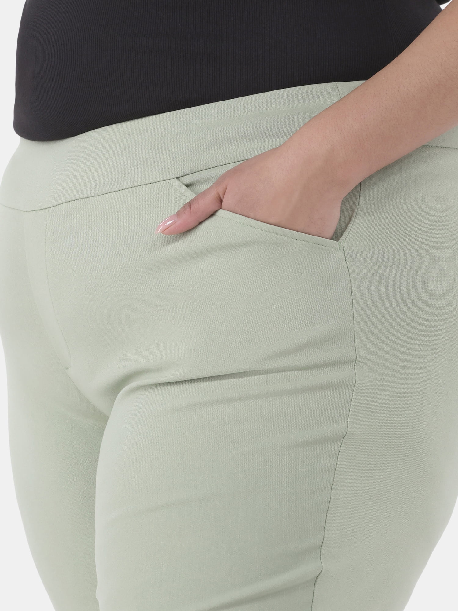JMS Just My Size by Hanes Women’s Plus Size Millennium Capri Pants, Sizes 1X-4X