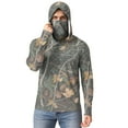 thumbnail image 7 of OGLCCG Men's Hooded Sun Shirts with Mask UPF 50+ Sun Protection Fishing Hiking Shirts Camouflage Printed Long Sleeve Rash Guards Cooling Hoodies, 7 of 7