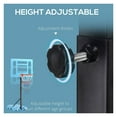 thumbnail image 4 of Poolside Basketball Hoop Stand, 36.5"-.5" Height Adjustable Portable Hoop System w/ Clear Backboard & Fillable Base for Whole Family, Blue, Black, Red, 4 of 4