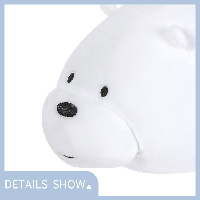 MINISO We Bare Bears Plush Halloween Ice Bear Lovely Large Lying Stuffed  Toy Pillow