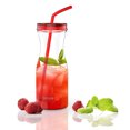 thumbnail image 4 of Tritan Water Bottle With Straw by SimpleHH: BPA Free Cold Drink | Water Container | Dishwasher-Safe Tumbler | Extra Wide Mouth w/ Easy Twist Lid | 33oz | Red, 4 of 4