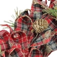 thumbnail image 3 of Northlight Couronne de Noël Artificielle à Carreaux Rouges 14,25 Pouces, Non Éclairée, 3 of 3