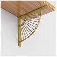 thumbnail image 1 of 2x Metal Craft Shelf Brackets,gold Heavy Duty Shelve Bracket,fan-shaped Floating Shelving Brackets 15cm, 1 of 5