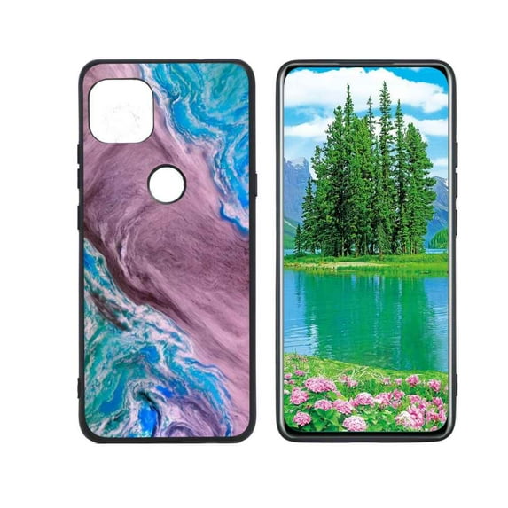 Blue-Marble-53 Phone Case, Degined for Motorola G 5G Case Men Women, Flexible Silicone Shockproof Case for Motorola G 5G