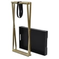 thumbnail image 3 of vidaXL Folding Table Gold and Black 48x34x61 cm MDF, 3 of 5