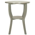 thumbnail image 3 of SAFAVIEH Rhodes Solid Rustic Round Pedestal Accent Table, French Grey, 3 of 5