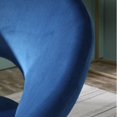 thumbnail image 5 of iooHug Modern Silky Velvet Upholstered Accent Chair with Metal Sled Base.(Blue), 5 of 7