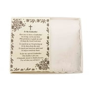 Baptism Christening Dedication To My Godmother Poetry Handkerchief - Hankies Gift Keepsake