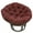 Burgundy, variant on 42 in. Rattan Papasan Chair with Solid Twill Cushion, Black