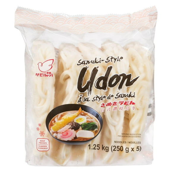 Heiwa Frozen Sanuki Style Udon, Net Weight 1.25 Kg (250 g x 5)