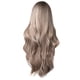 thumbnail image 1 of Peluca para mujer con pelo largo rizado dividido, degradado mixto, gris y marrón, peluca de moda, 1 of 8