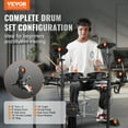 thumbnail image 2 of VEVOR Electric Drum Set Electronic Drum Kit 480 Sounds for Beginners & Adults, 2 of 9