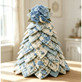 thumbnail image 2 of Bluebird Hydrangea Tree DIY Kit | Quilted Fabric Tree Sewing Craft | Cottage Garden Home Decor, Peaceful Countryside Style Home Accent, 2 of 5