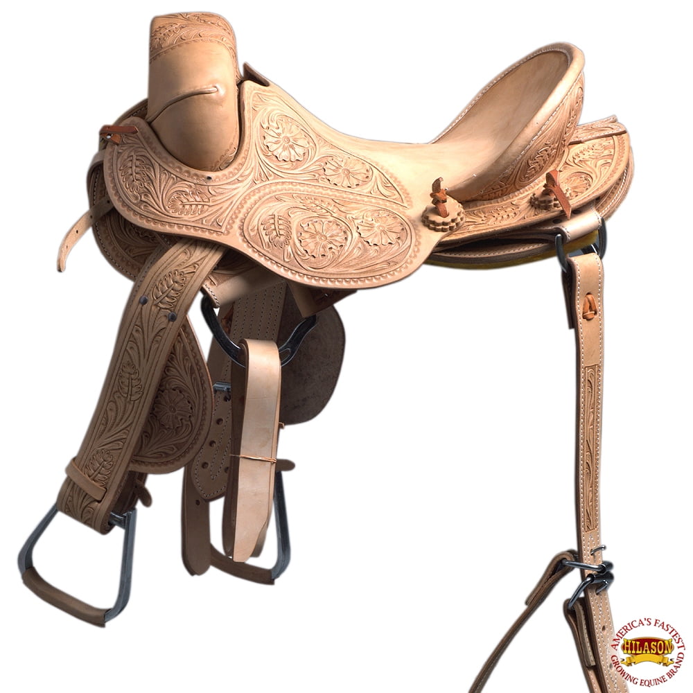 Horse Bronc Saddle Hilason Classic Series Rodeo American Leather