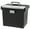 Black, variant on IRIS USA 19 Qt. WEATHERPRO Plastic Office Storage Portable Letter Size File Box with Organizer-Lid and Seal and Secure Latching Buckles, Clear