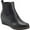Black, variant on Womens Black Pull Tab Stretch Gore Panel Comfort Brandi Round Toe Wedge Zip-Up Booties 11 M