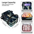 thumbnail image 3 of Whale Double-Layered Insulated and Refrigerated Large Capacity Lunch Bag with Two Compartments for Hand Carry - 7.1x11.4x16.1 Inches, 3 of 6
